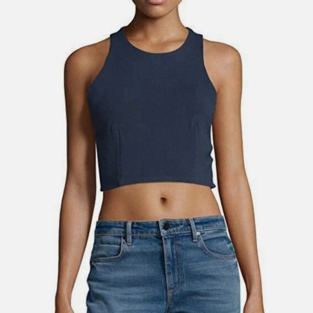 T Alexander Wang NWT black bandeau cutout tank Top Sz M